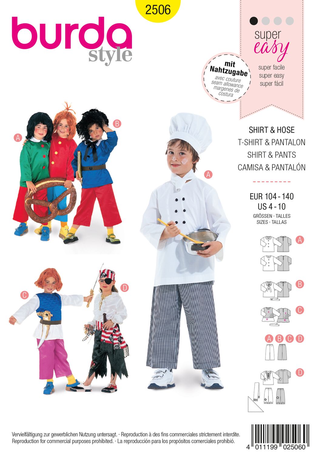 Burda 2506 - Shirt &amp; Pants