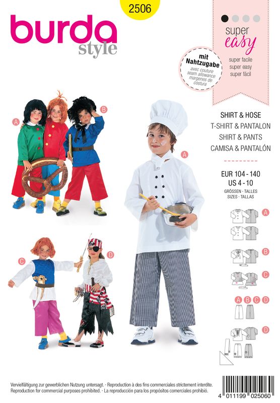 Burda 2506 - Shirt &amp; Pants