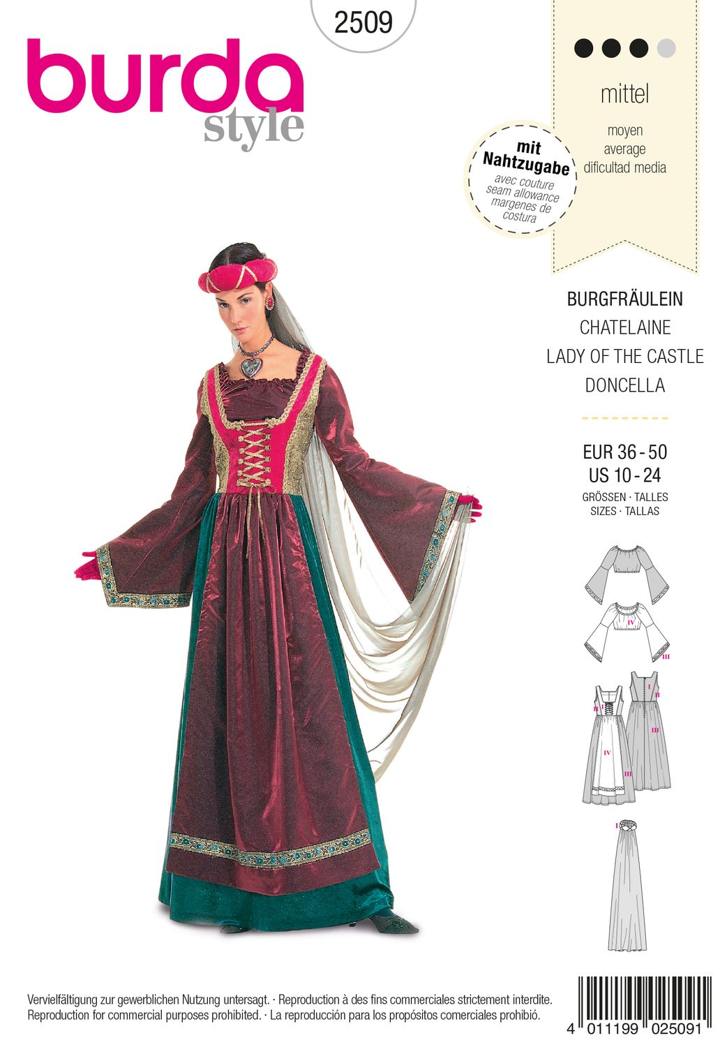 Burda 2509 - Lady of the castle