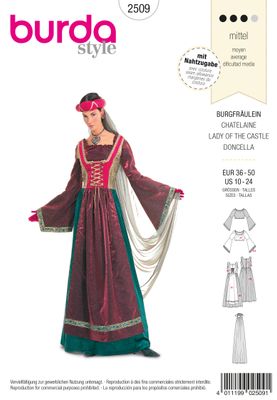 Burda 2509 - Burgfräulein