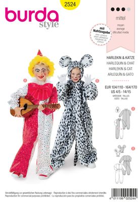 Burda 2524 - Harlekin &amp; Cat