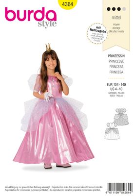 Burda 4364 - Princess