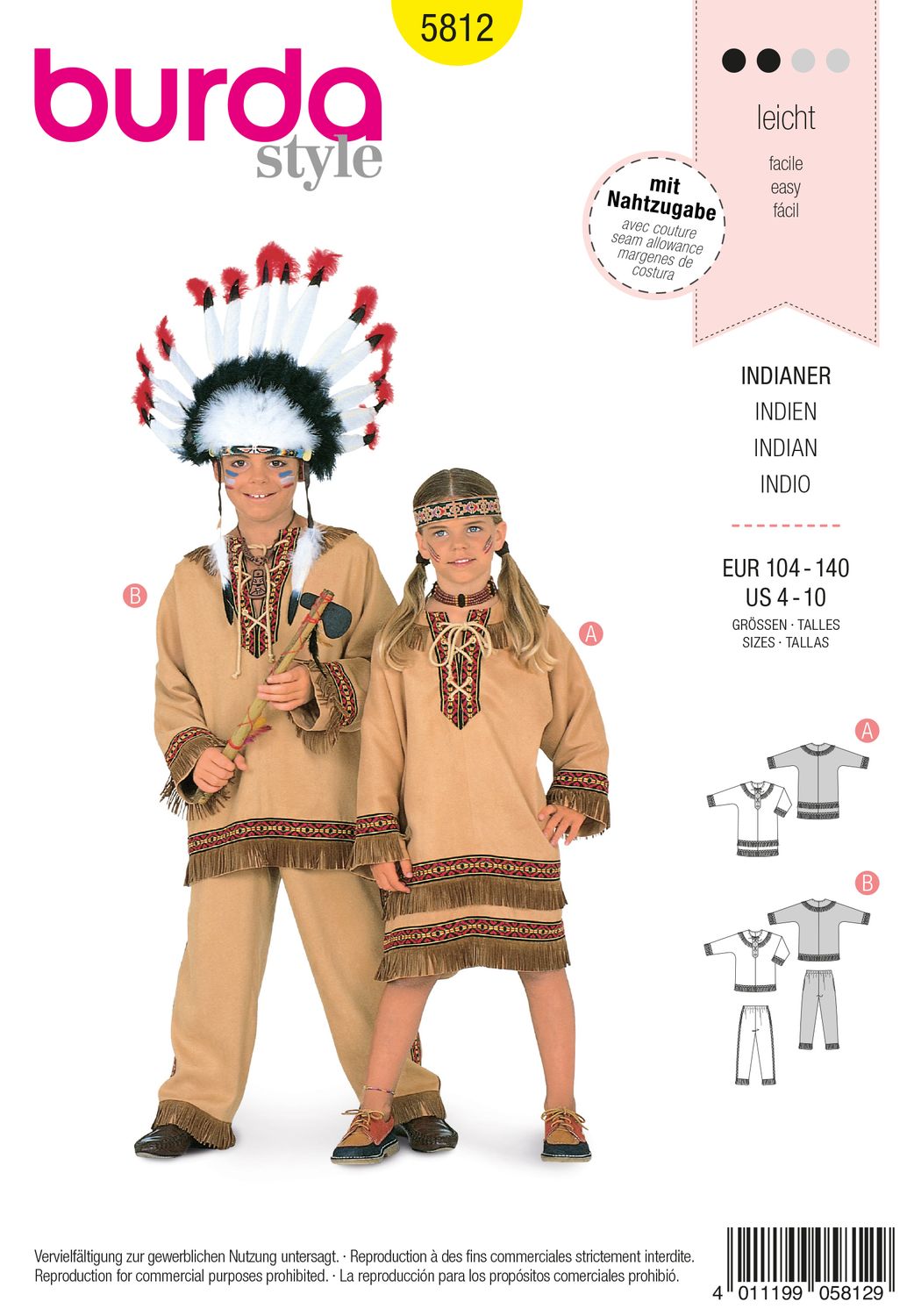 Burda 5812 - Indianer