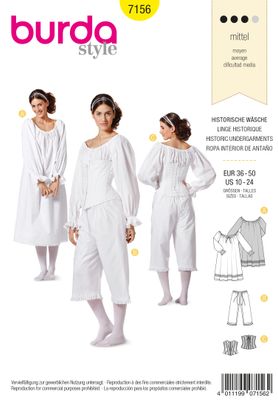 Burda 7156 - Historic undergarments