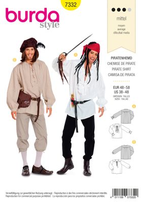 Burda 7332 - Pirate Shirt