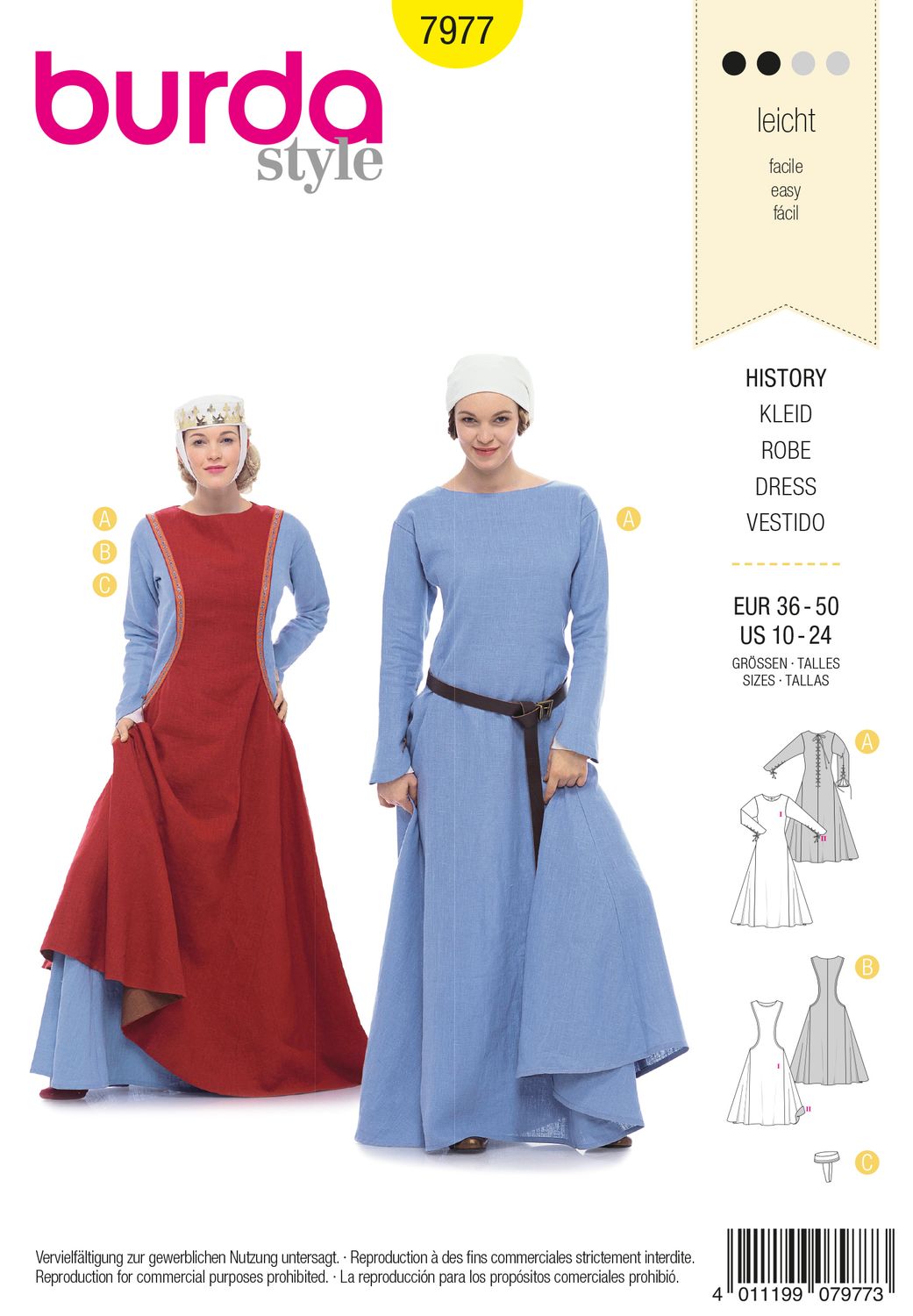 Burda 7977 - Historical Dress