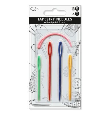 Falk embroidery needle without tip in plastic - 5 pcs