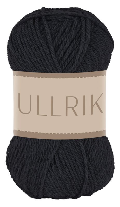 Falkgarn Ullrik, 50 gr - 105 Black