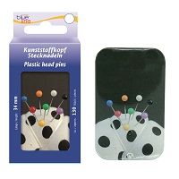 Kleiber button needles in tin box