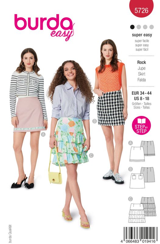 Burda 5726 - Kjol