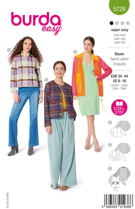 Burda 5729 - Blazer
