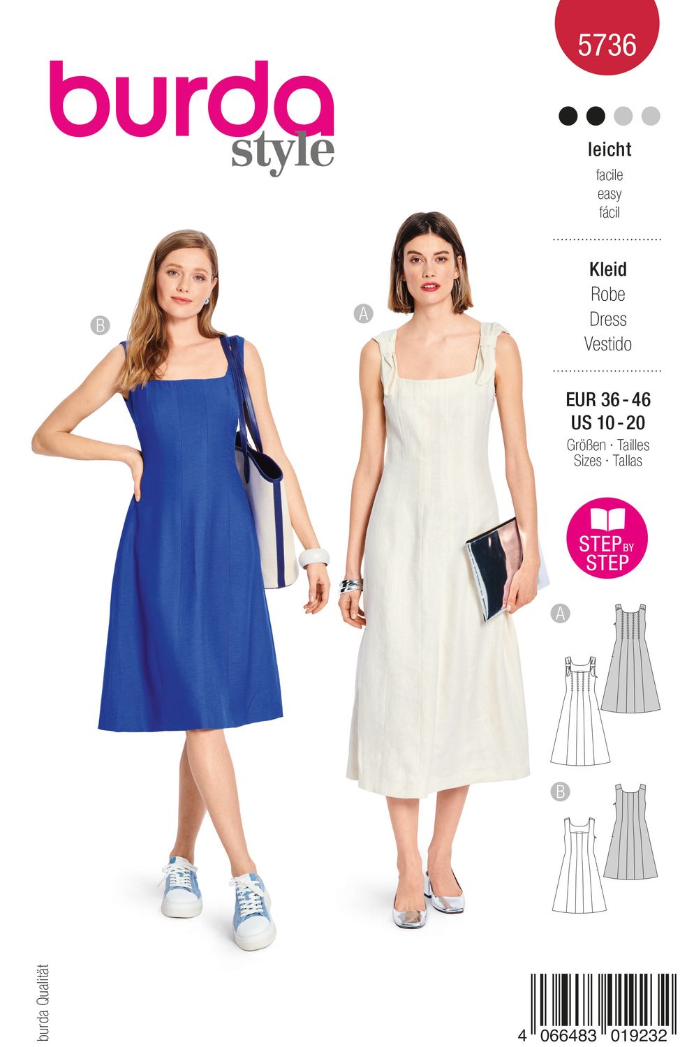 Burda 5736 - Klänning