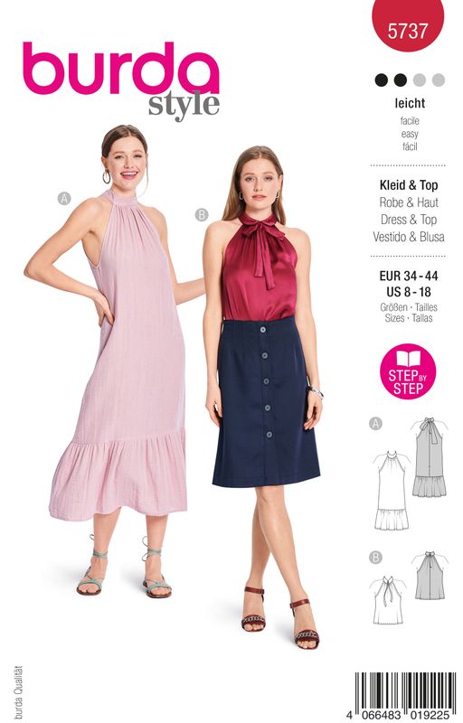 Burda 5737 - Klänning &amp; Top