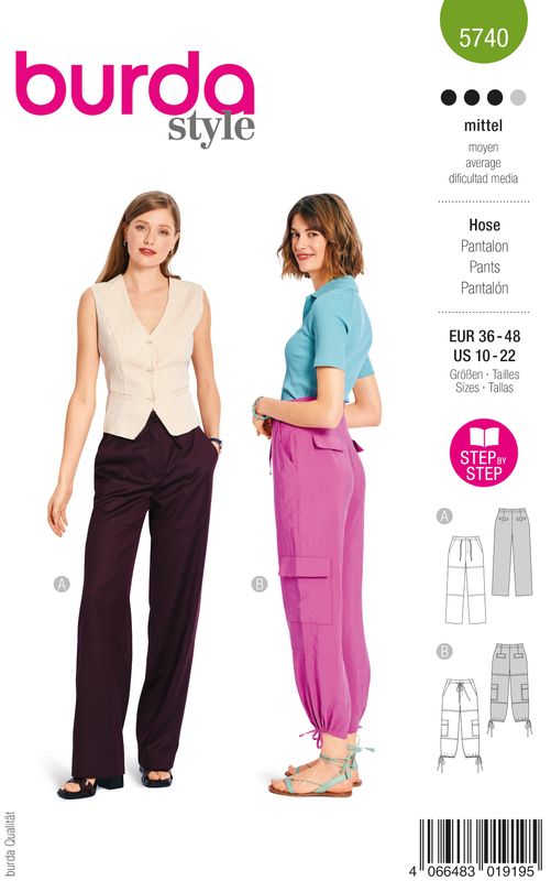 Burda 5740 - Byxor