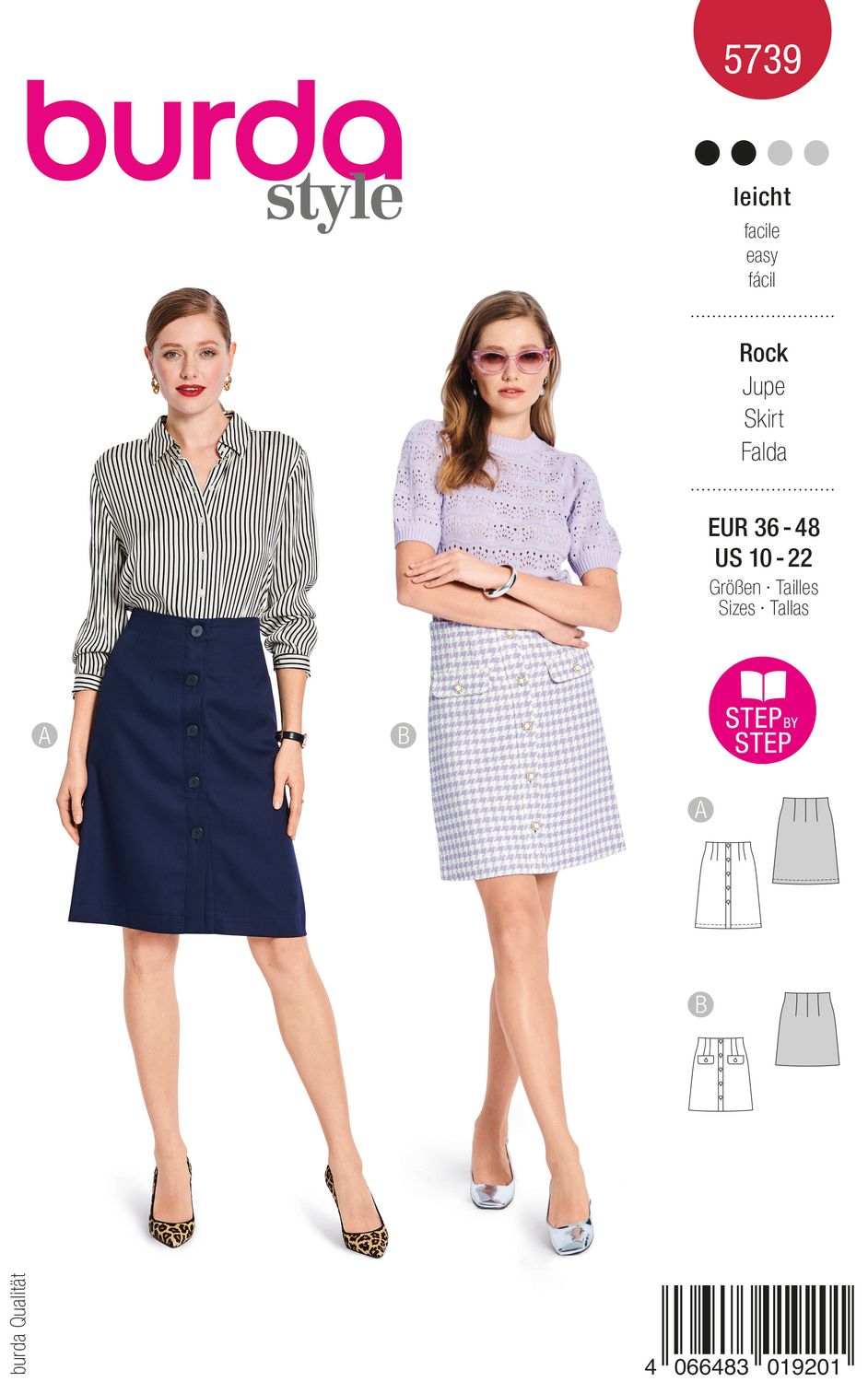 Burda 5739 - Kjol