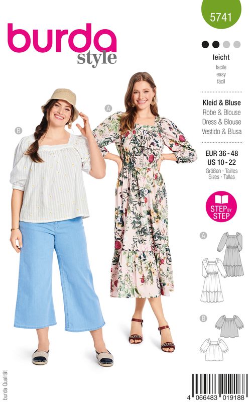 Burda 5741 - Klänning &amp; Blus