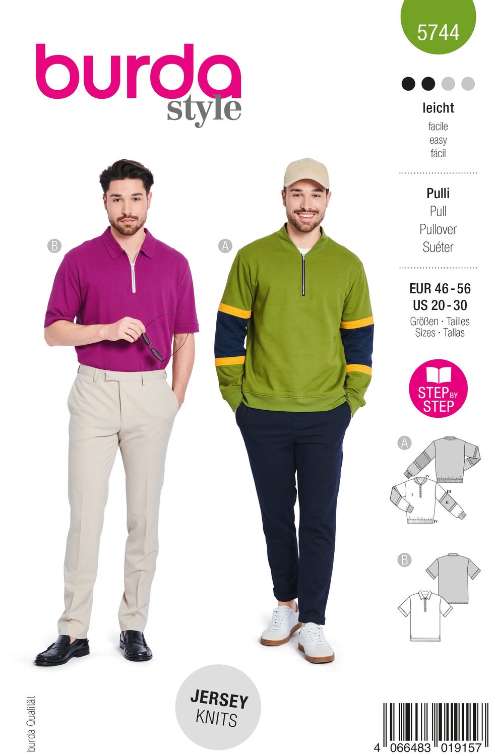 Burda 5744 - Pullover