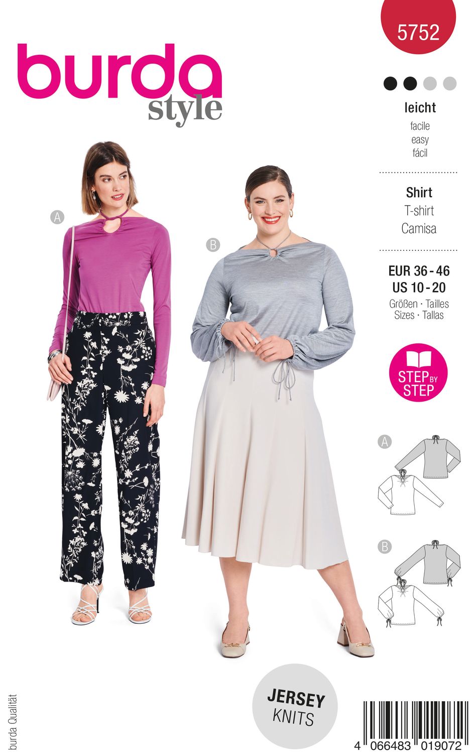 Burda 5752 - Blus