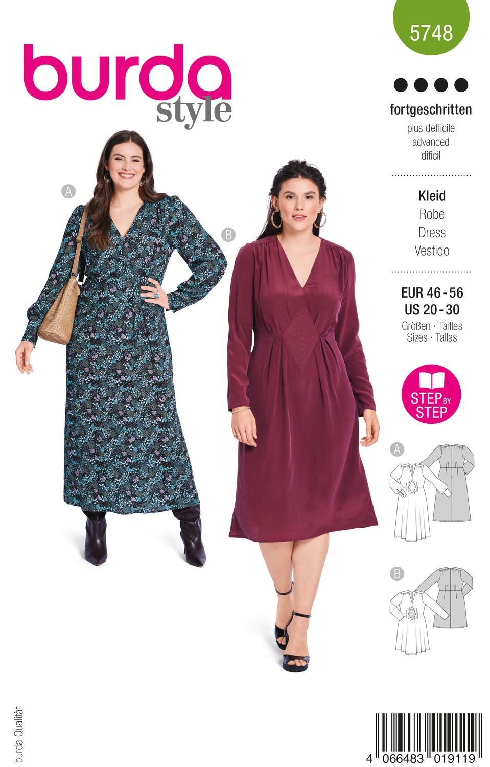 Burda 5748 - Klänning