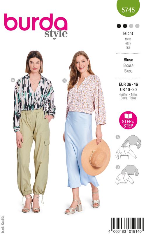 Burda 5745 - Blus