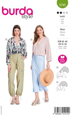 Burda 5745 - Blus