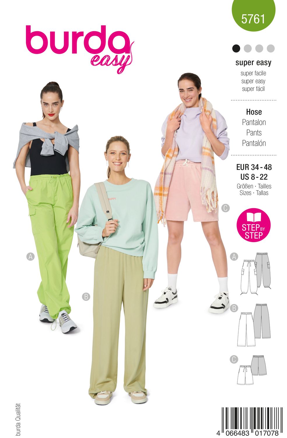 Burda 5761 - Byxor &amp; Shorts