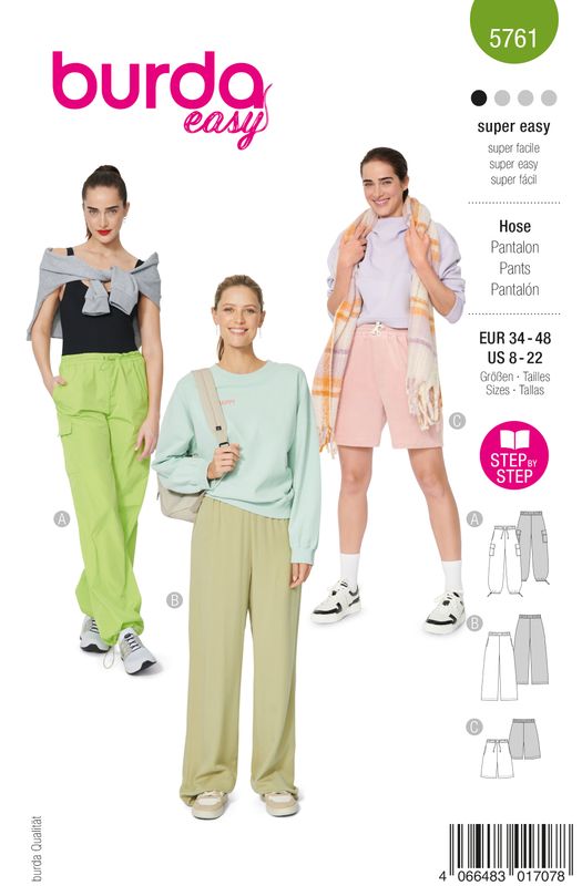 Burda 5761 - Byxor &amp; Shorts