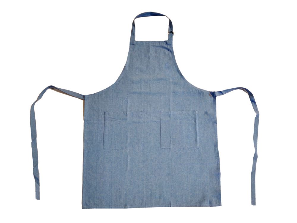 Aprons in recycled cotton - blue