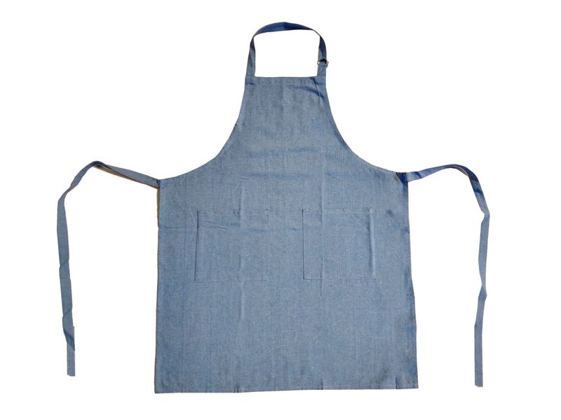 Aprons in recycled cotton - blue