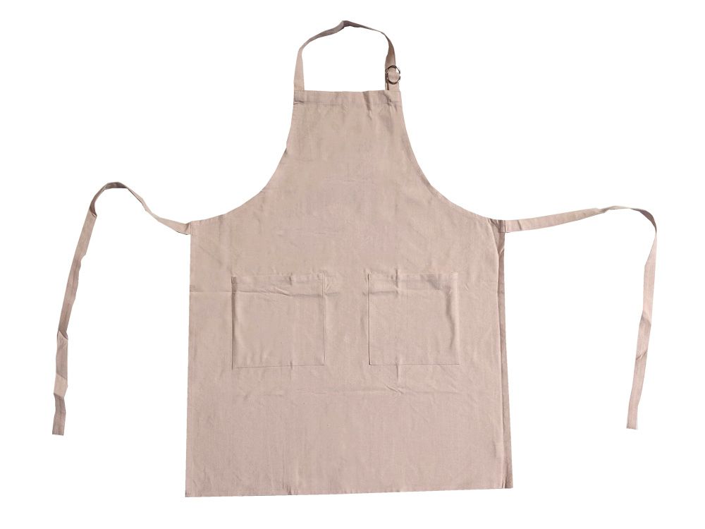 Aprons in recycled cotton - beige