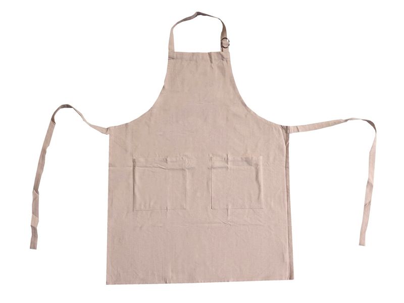 Aprons in recycled cotton - beige