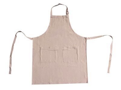 Aprons in recycled cotton - beige