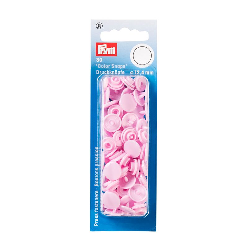 Prym Love nittryckknappar &quot;hjärta&quot; 12,4 mm - 30 st - rosa