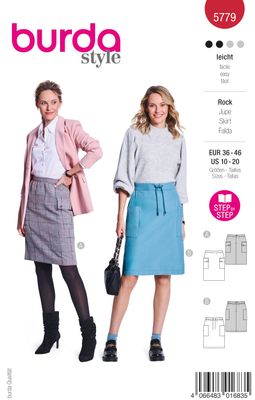 Burda 5779 – Modern pennkjol med cargofickor