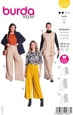 👚 Burda 5793 – Set med ärmlös topp &amp; vida byxor