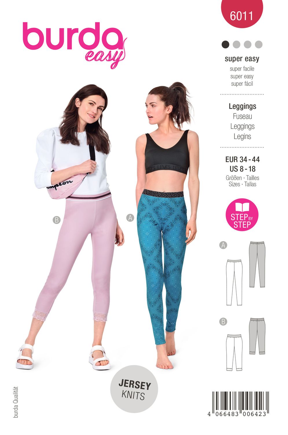 🧘‍♀️ Burda mönster 6011 – Bekväma leggings i två längder