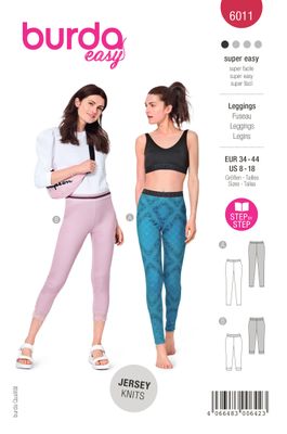 🧘‍♀️ Burda mönster 6011 – Bekväma leggings i två längder