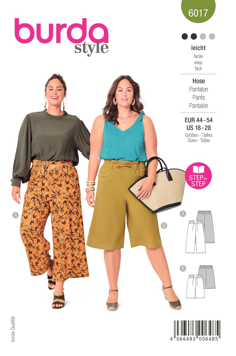 👚 Burda mönster 6017 – Trendig volangtröja &amp; relaxad jumper