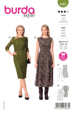 👗 Burda mönster 6083 – Eleganta klänningar för festliga tillfällen