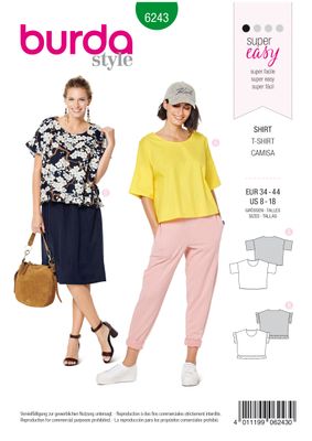 👖 Burda mönster 6243 – Stretchiga slim-fit byxor med hög midja