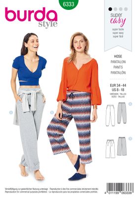 👖 Burda mönster 6333 – Joggingbyxa i två längder
