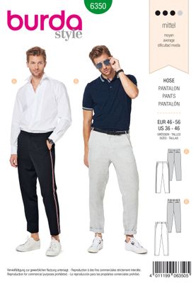 👖 Burda mönster 6350 – Herrbyxa med moderna fickdetaljer