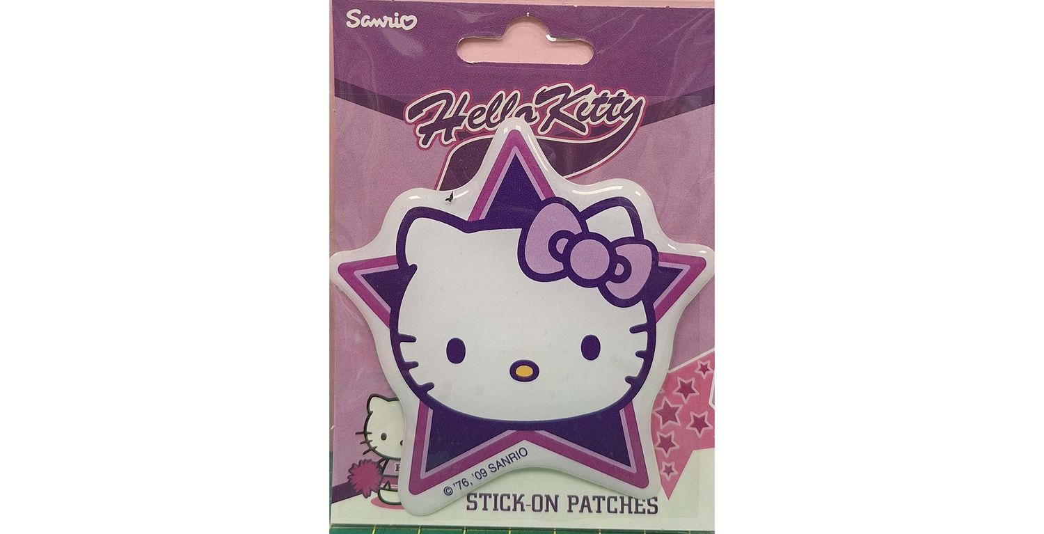 Plastmärke Hello Kitty – Självhäftande