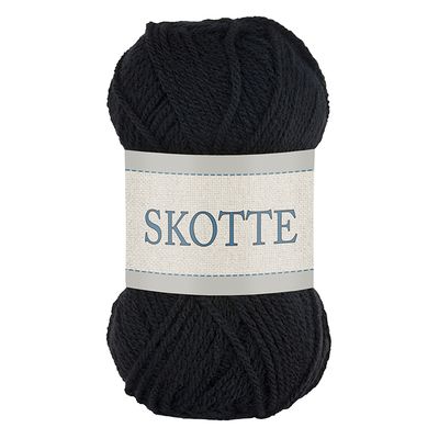 Falkgarn Skotte, 50 gr - 012 Svart