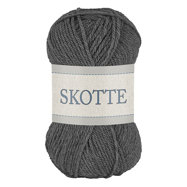 Falkgarn Skotte, 50 gr - 871 Mörkgrå