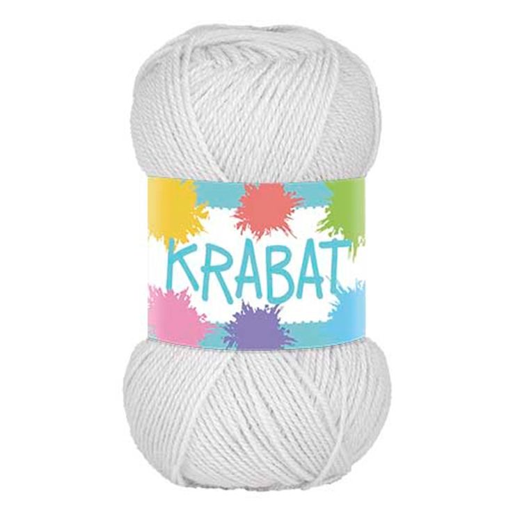 Falkgarn Krabat, 50 gr - 414 Vit