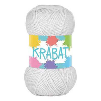 Falkgarn Krabat, 50 gr - 414 Vit