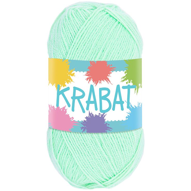 Falkgarn Krabat, 50 gr - 416 Ljus mint