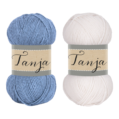 Falkgarn Tanja – soft acrylic yarn in solid and metallic versions