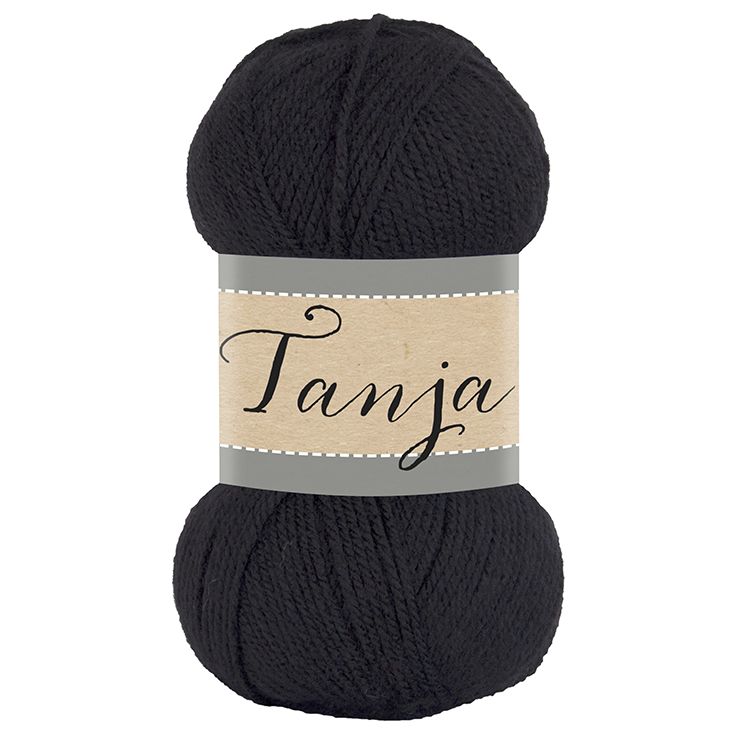 Falkgarn Tanja, 100 gr - 220 Svart